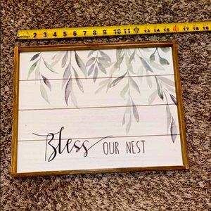Bless Our Nest Farmhouse Wall Decor